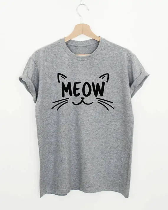 Модная женская футболка с рисунком в стиле хипстера|cute cat shirt|cat shirtt shirt top |