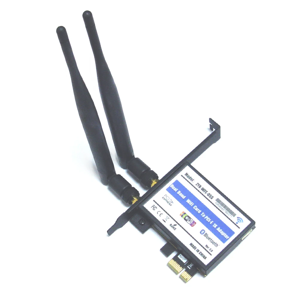 Сетевая карта Wi Fi 802.11a/b/g/n/ac PCI Express адаптер для настольных ПК совместимый разъем E