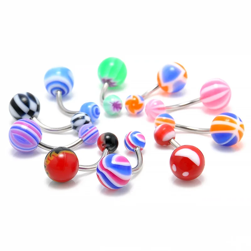 Украшения для пирсинга тела 10 шт./компл. украшения пупка кольцо | и аксессуары