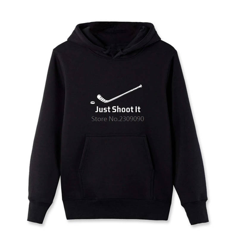 Новая весенне осенняя Толстовка для хоккеера Just Shoot It мужские повседневные