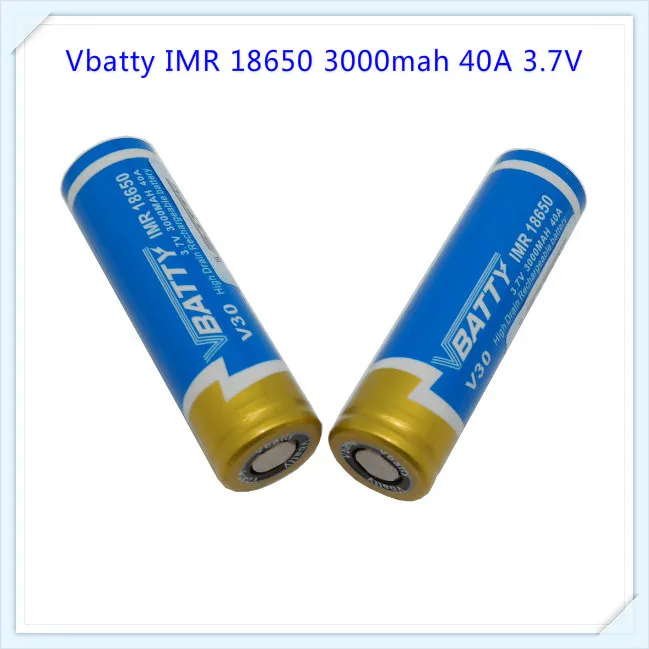 Vbatty 3 шт. 100% Оригинальный Новый 18650 3000 мАч перезаряжаемый аккумулятор 7 В IMR1865025 40A