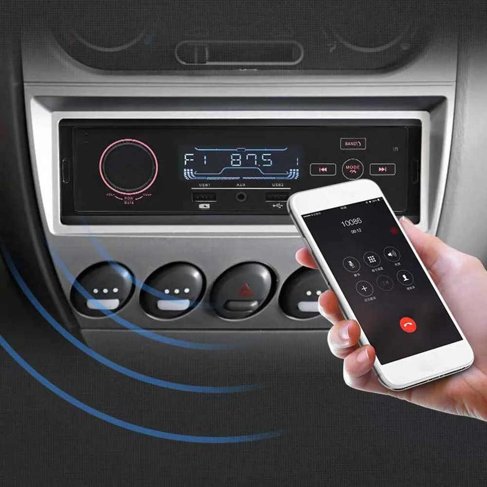 12 В Автомобильный mp3 плеер Bluetooth аудио автомобильный Радио вызов MP3 плеер стерео USB AUX классическое аудио горячая распродажа