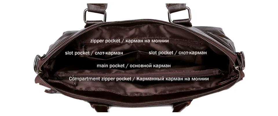 Мужской деловой кожаный портфель 14 дюймов для ноутбука, мужская сумка через плечо, Мужская Рабочая сумка, сумка