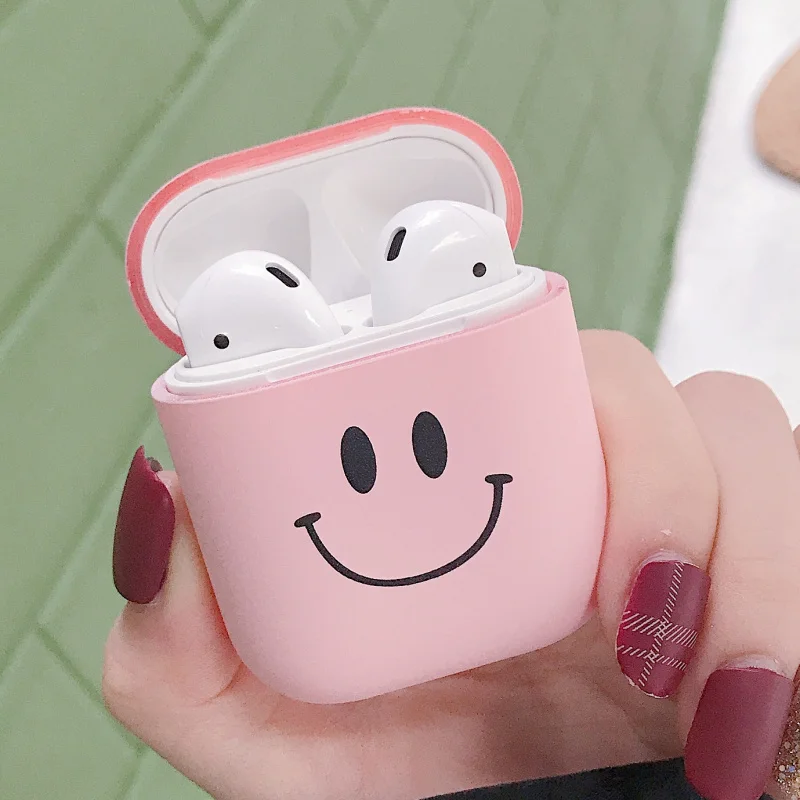 Style 3 Жесткий чехол для наушников для Apple Airpods 1/2 противоударный чехол для Apple гарнитура для Airpods чехол s Матовый розовый защитный чехол для пары - Цвет: Style 3