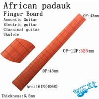 african padauk wood fingerboard for classical guitar standard 650mm chord length semi finished fingerboard pterocarpus soyauxii