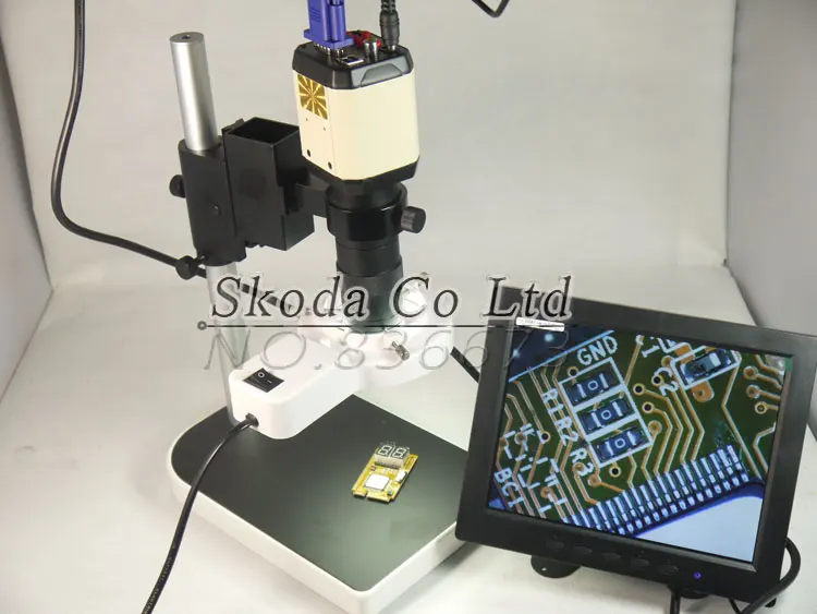 2.0MP HD промышленный микроскоп камера VGA USB AV ТВ Видео выход + 100X C Mount объектив