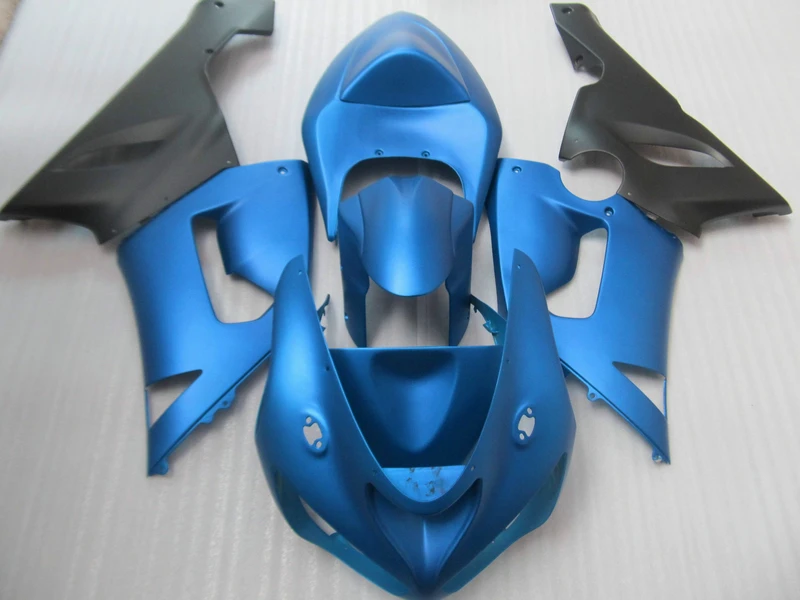 Обтекатель комплект для Kawasaki ninja ZX6R 05 06 синий черный обтекатель кузова 2005 2006
