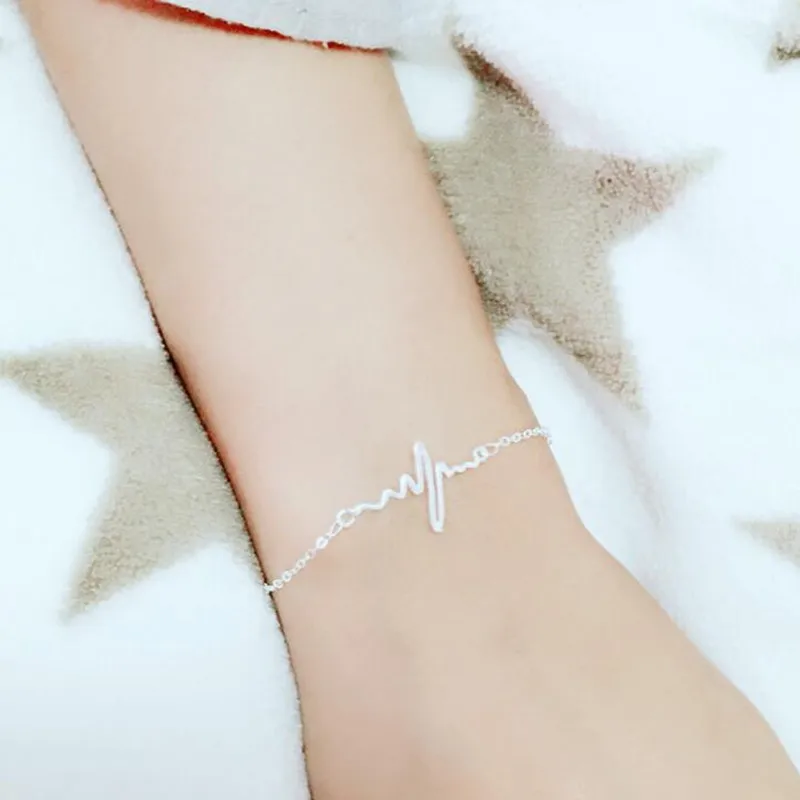 Новые креативные браслеты для электрокардиограммы из стерлингового серебра 925