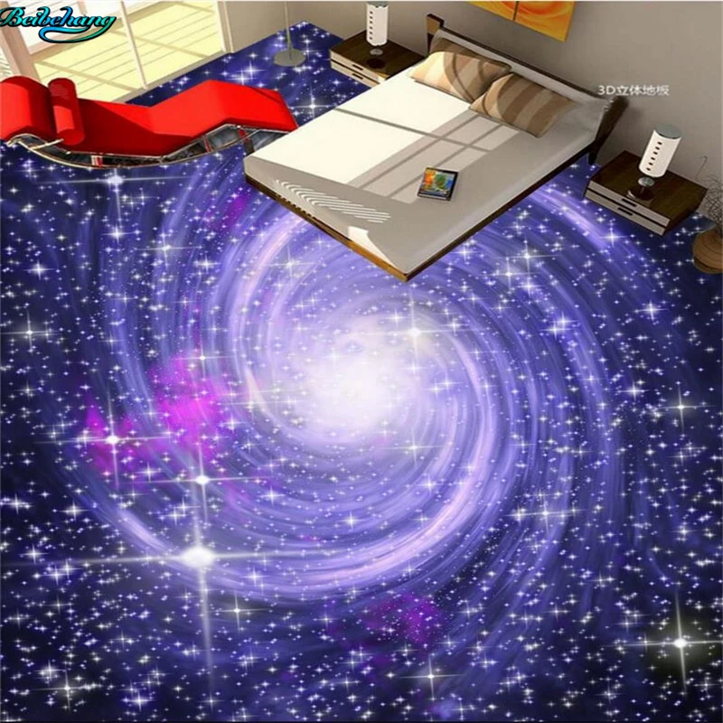 

beibehang Large custom flooring cosmic starry galaxy 3d living room bedroom kitchen bathroom home decoration