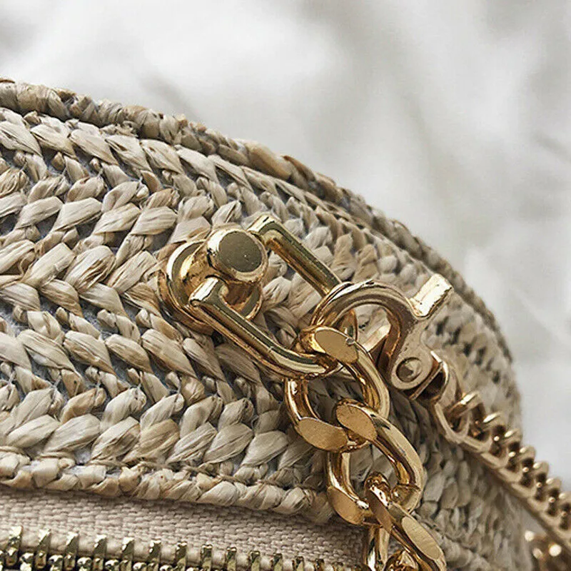 Мода 2019 женская соломенная сумка тканые модные сумки из ротанга Праздничная на