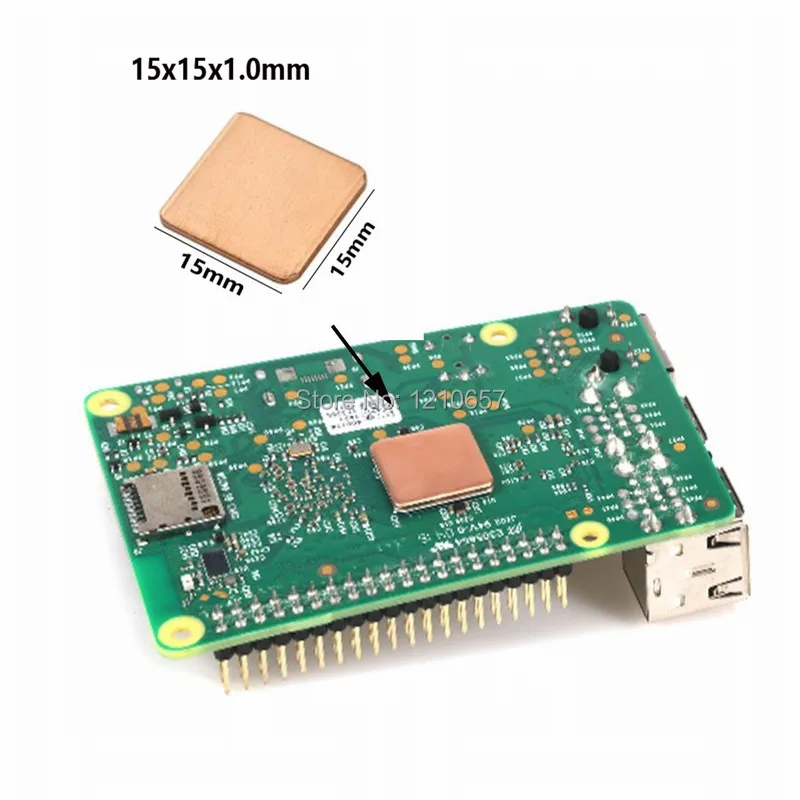 1 set Raspberry Pi Heatsinks Double Fan Dual And RAM Copper For 3 2 Model B B+ | Компьютеры и офис