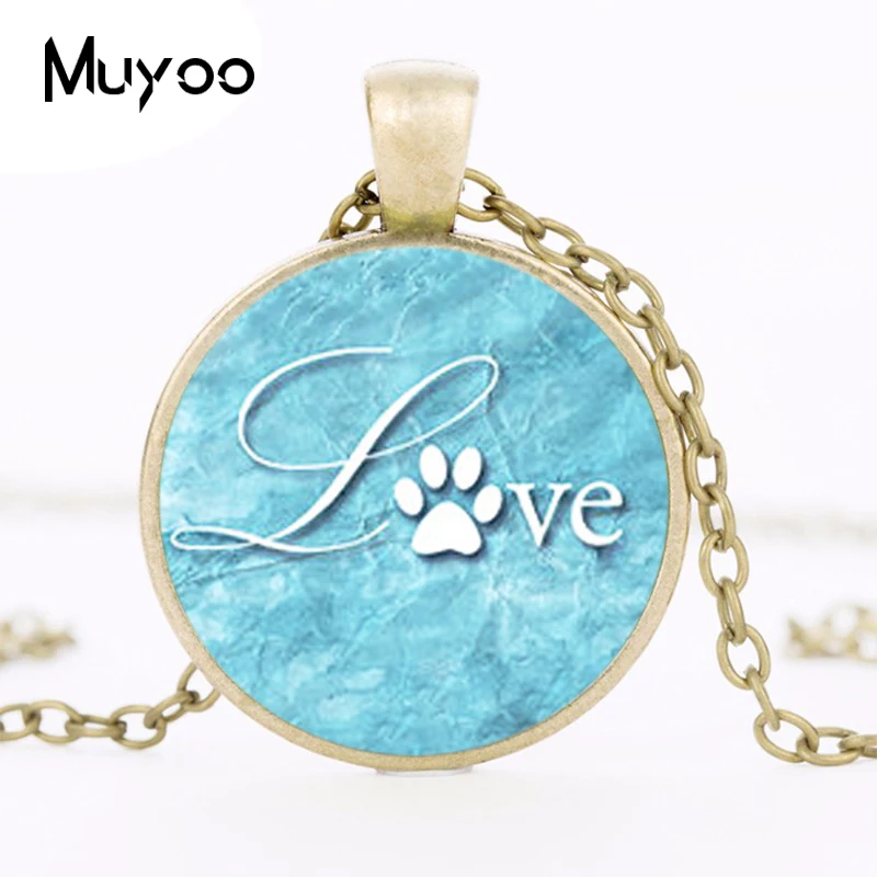 Ожерелье с подвеской в виде лапы влюбленных HZ1|chain choker|dog loversstatement necklace |