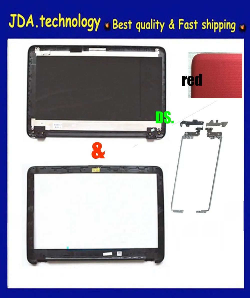 MEIARROW Новая/оригинальная красная ЖК задняя крышка для HP 15 AC AF 250 255 G4 и передняя