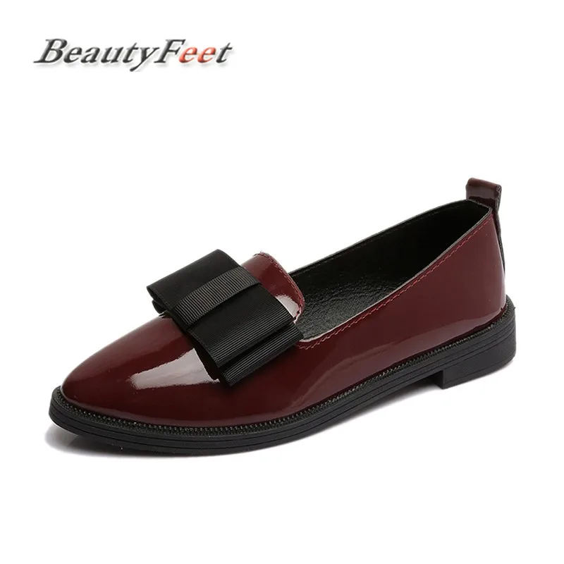 BeautyFeet/Классическая Брендовая обувь женские повседневные Черные Туфли-оксфорды с