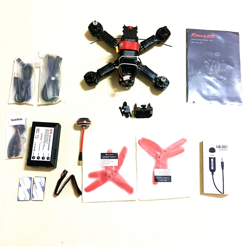 Квадрокоптер Walkera Furious 215 RC Racing Drone BNF (без передатчика) с камерой 600TVL и управлением
