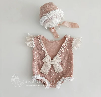 All item set 5 Повязка на голову для новорожденных+ комбинезон; комплекты одежды; реквизит для маленьких девочек и мальчиков; одежда для фотосессии; Custome bebe fotografia - Цвет: All item set 5