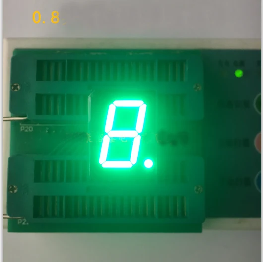 Free Ship 100pc Common anode 0.8inch digital tube 1 bit digital tube display Green(Emerald) digital led tube  Factory direct