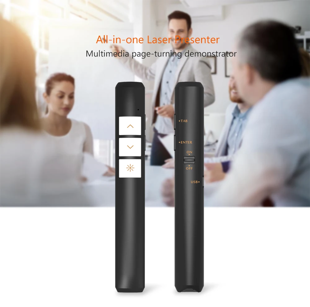 Мини 2 4 ГГц USB беспроводной Презентер указатели PPT пульт дистанционного красная