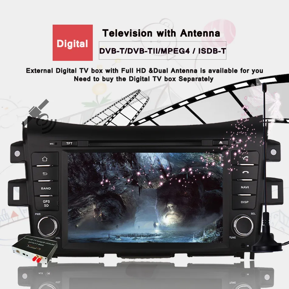 Автомобильный gps-навигация DVD-радио android 10 Octa Core 4 + 64 для NISSAN NP300 Navara 2014 2016 17 |