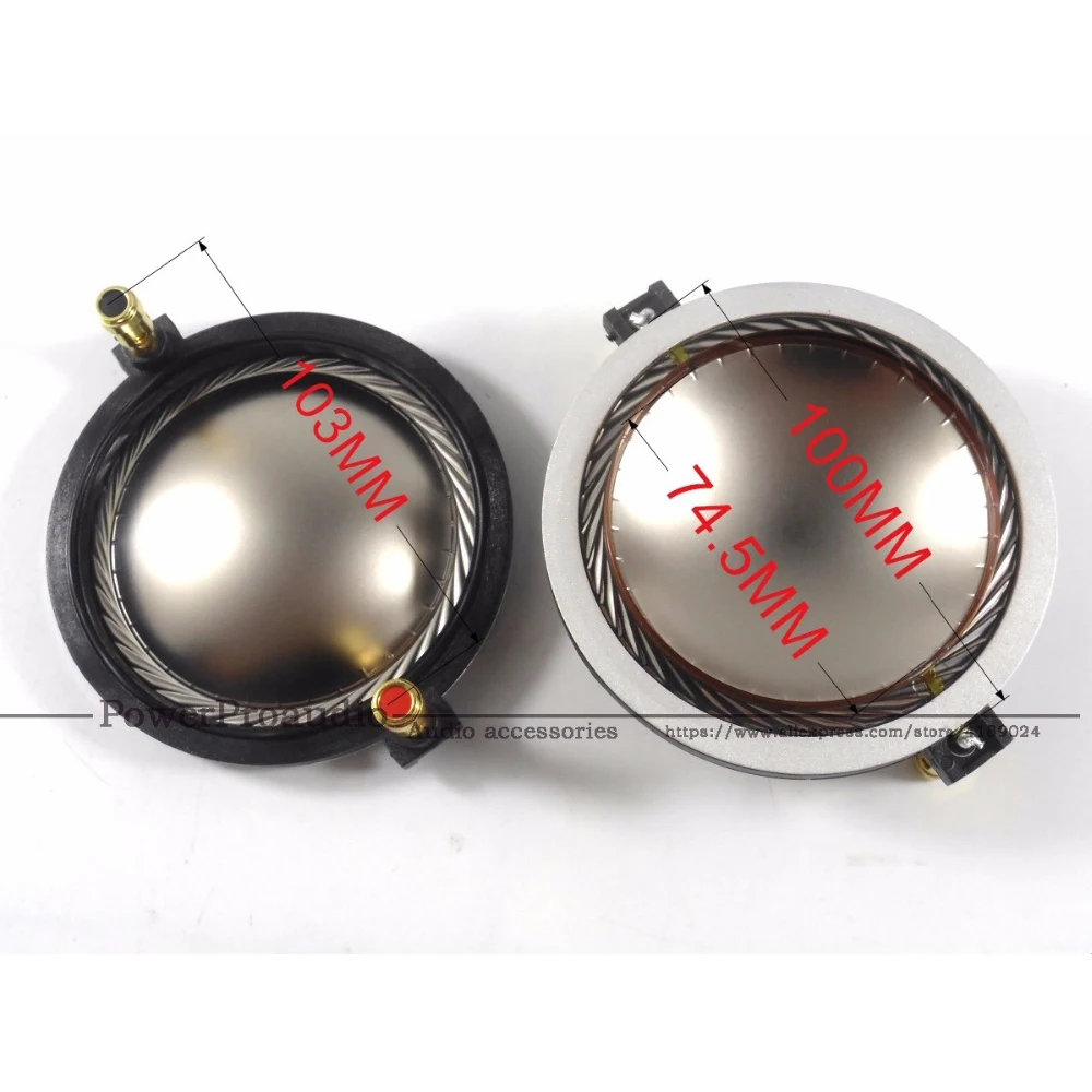 

2pcs /lot High Quality Replacement Diaphragm For 74.46 mm for B&C DE800 -8 Voice coil Titanium Diaphragm