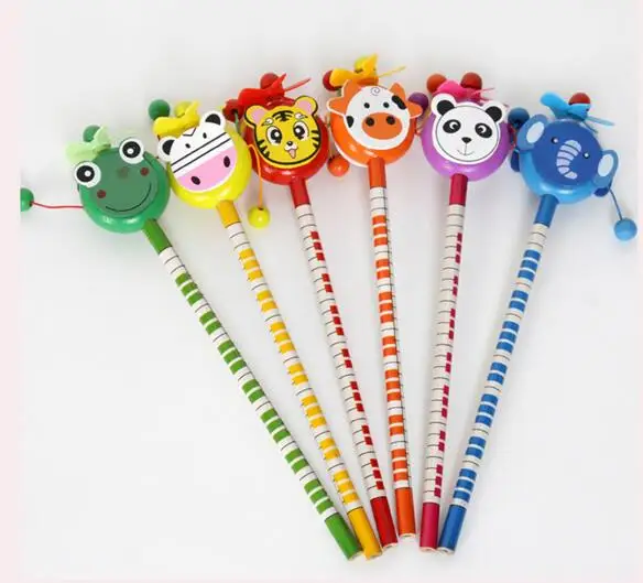 toys Drum-shaped rattle A multifunctional toy with a pencil cartoon lovely shape children's gifts gift | Дом и сад