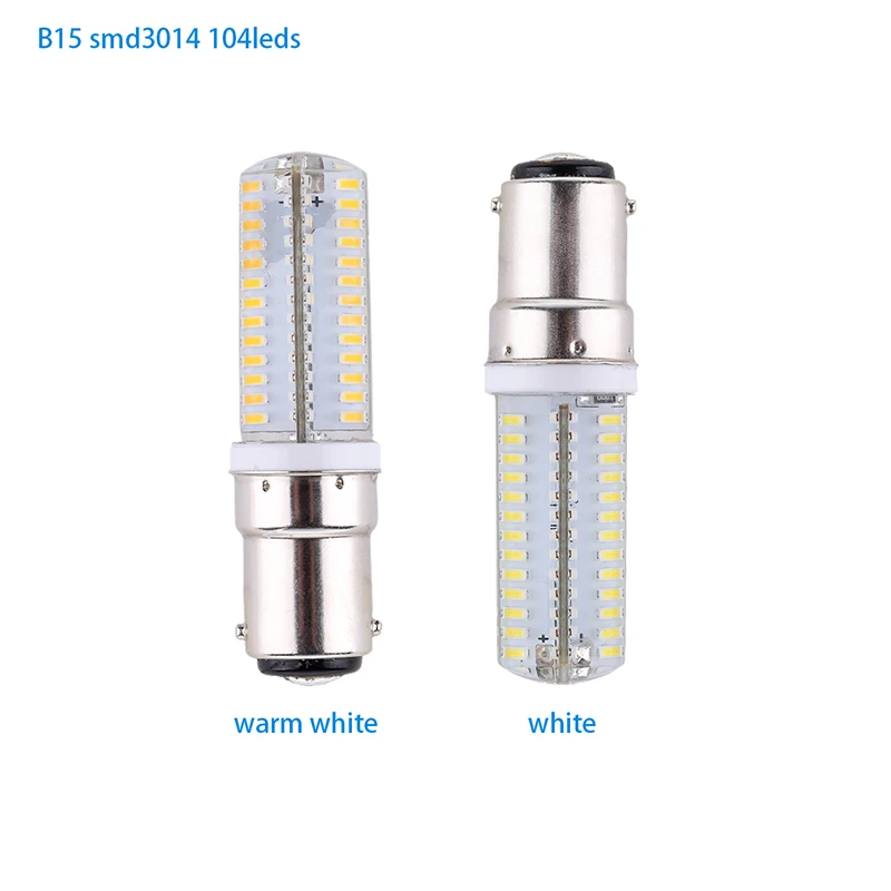Joneaz 4x ampoule B15 лампочки светодиодные энергосберегающие лампы 110 В 220 Силиконовые