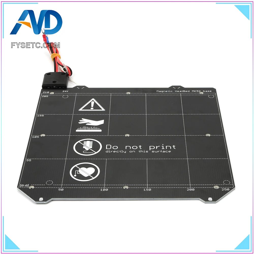 Клон Prusa i3 MK3 3D принтер Y каретка с магнитным подогревом MK52 комплект проводки