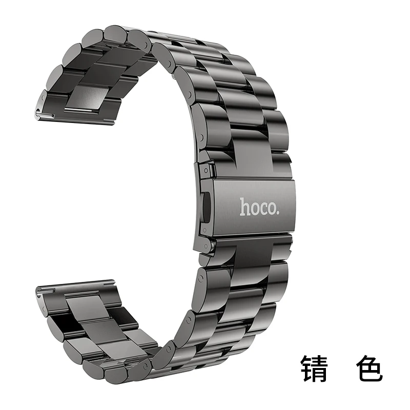 HOCO 22 мм 3 бусы из нержавеющей стали ремешок для Xiaomi Huami AMAZFIT спортивные Смарт-часы