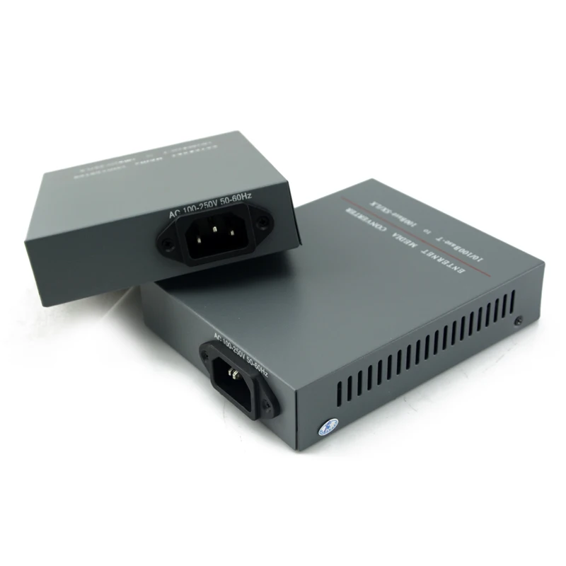 Оптоволоконный медиаконвертер 1 пара 10/100 м одномодовый одноволоконный порт SC 25