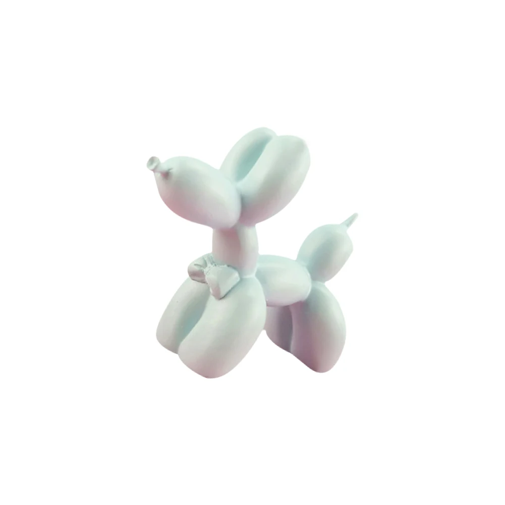 Воздушный шар скульптура собаки с бантом синий творческий Фигурка Животного