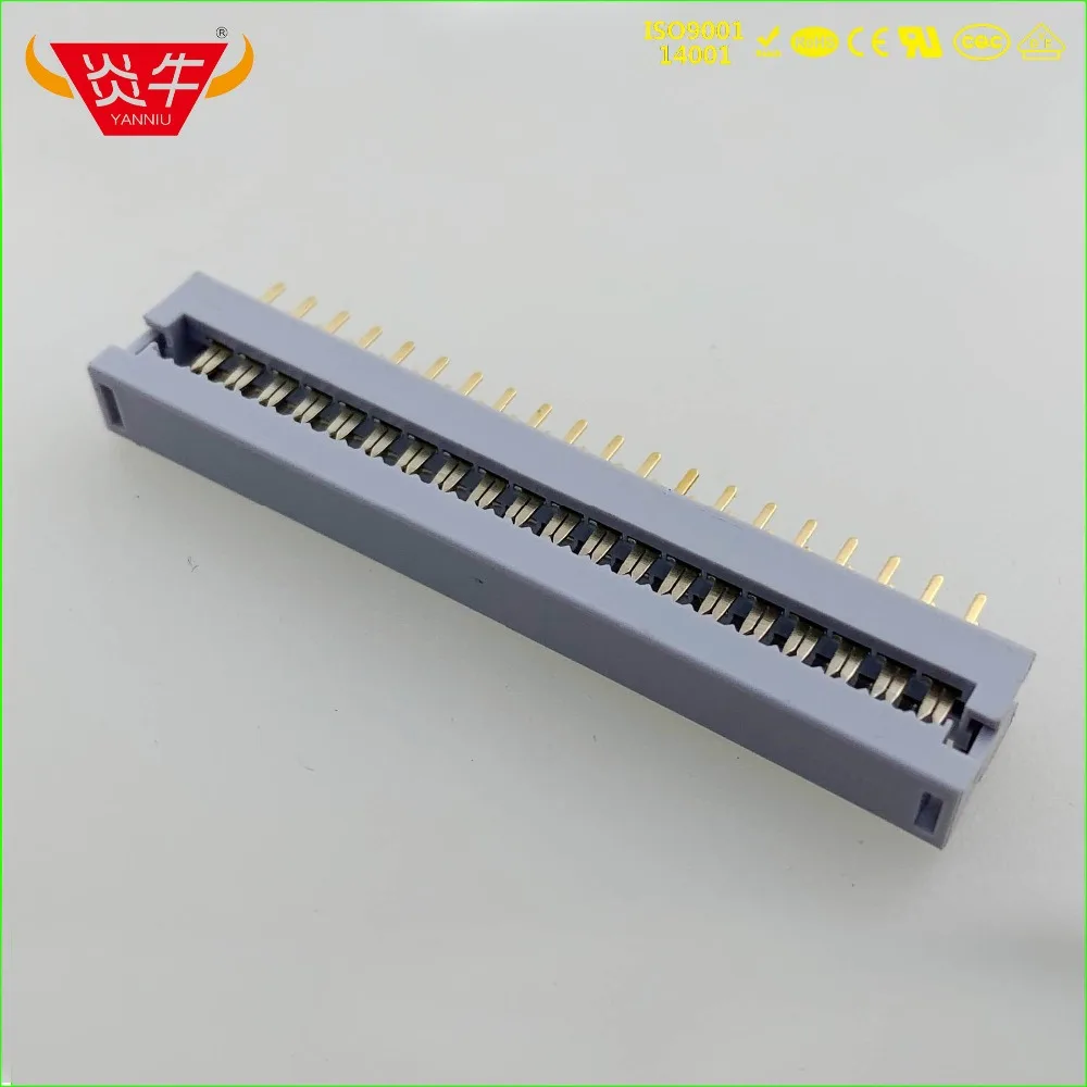 FD-40P 2.54mm PITCH 2*20P 40PIN PLUG IDC SOCKET CONNECTORS ISP JTAG HEADER FOR FLAT RIBBON CABLE SAMPLE NEXTRON YANNIU | Обустройство