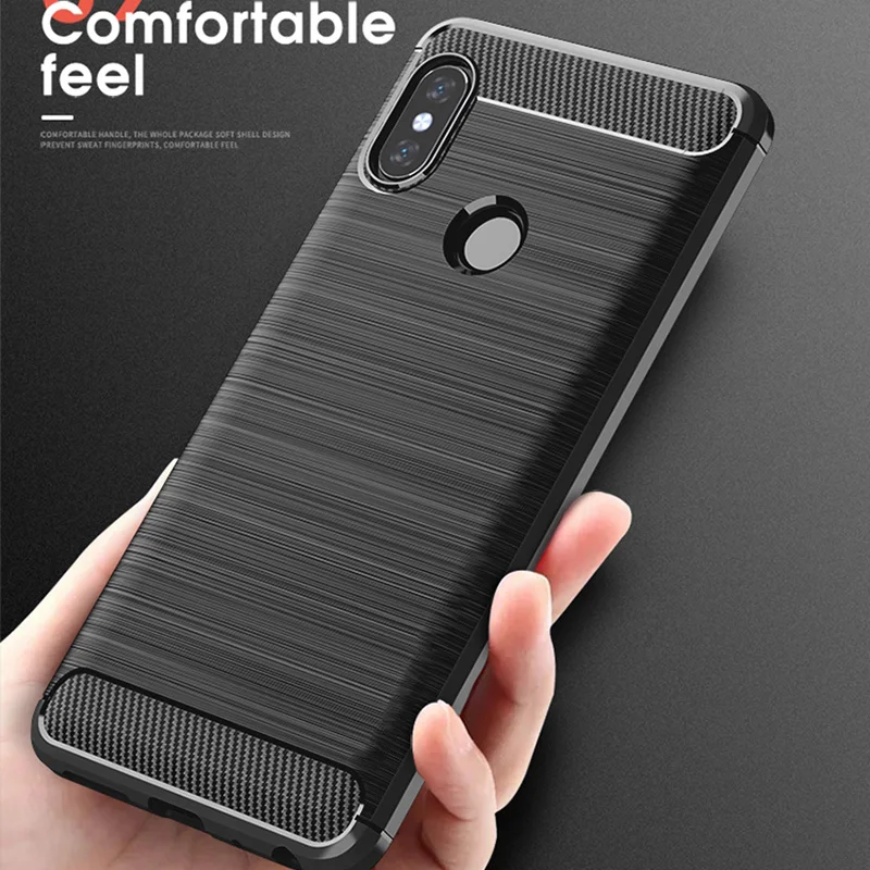 Ultra Thin For Xiaomi Mi A2 Lite Max 3 Focophone F1 Soft TPU Gel Silicone Carbon Case Redmi 6A Note 5 6 Pro Cover |