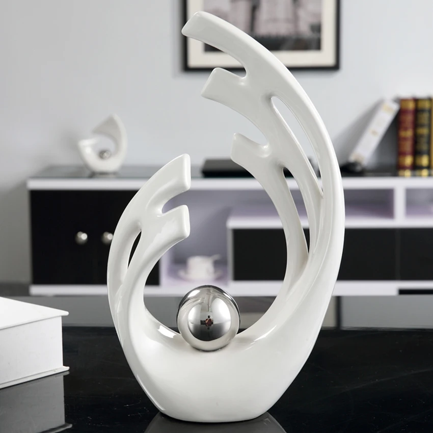 European Creative Angel Wings Model Figurines &amp Miniatures Modern Ceramic Crafts Furnishing Articles Home Decoration Accessories | Дом и