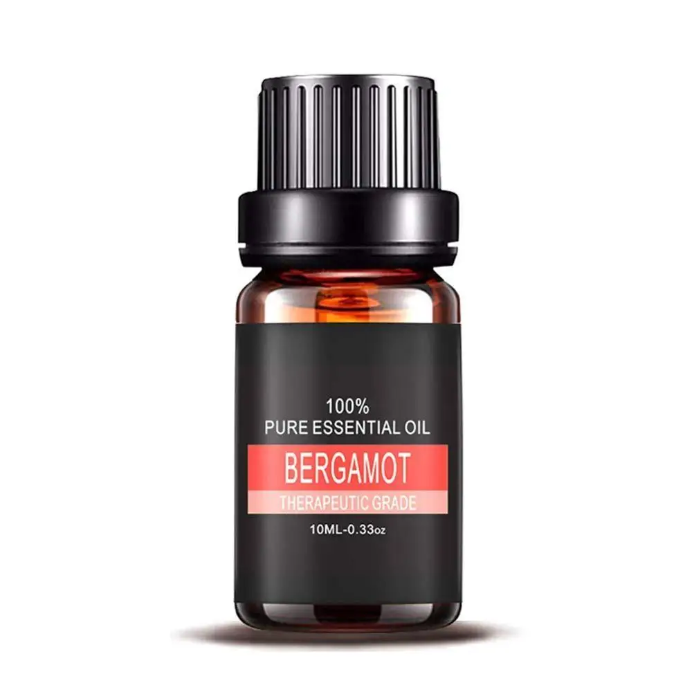Bergamot Чистое растительное натуральное ароматерапевтическое эфирное масло для ароматических диффузоров ароматическое масло лаванда Лемонграсс дерево масло уход на воздухе - Цвет: Bergamot