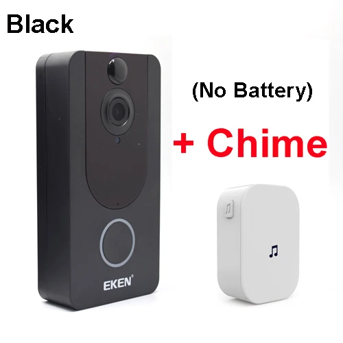Option 2 EKEN V7 1080P Wifi беспроводная видео Dorbell визуальная домофон камера с колокольчиком ночного видения PIR датчик движения управление приложением - Цвет: Option 2