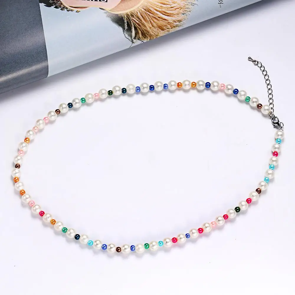 Ожерелье женское из круглых жемчужин 8 мм 2019 | Украшения и аксессуары