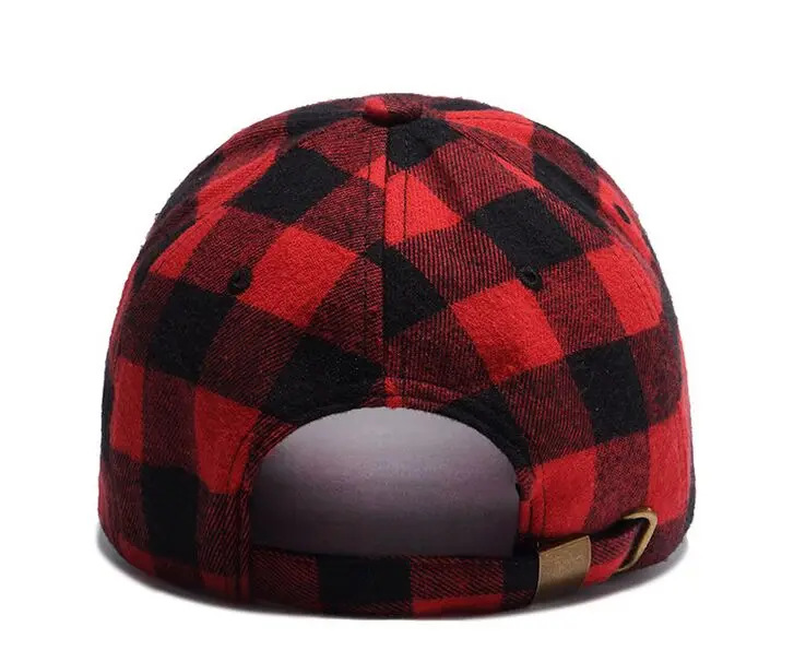 Бейсбольные кепки для мужчин клетчатые хлопковые Bone Gorras крутые Check Snapback