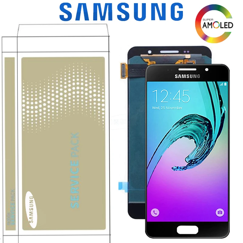 Оригинальный Super AMOLED дисплей 4 7 дюйма для Samsung Galaxy A3 2016 A310 A310F ЖК с цифровым