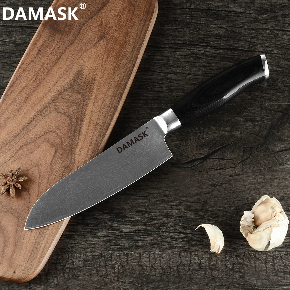 DAMASK высококачественный дамасский кухонный нож шеф повара мастер дизайн нарезка