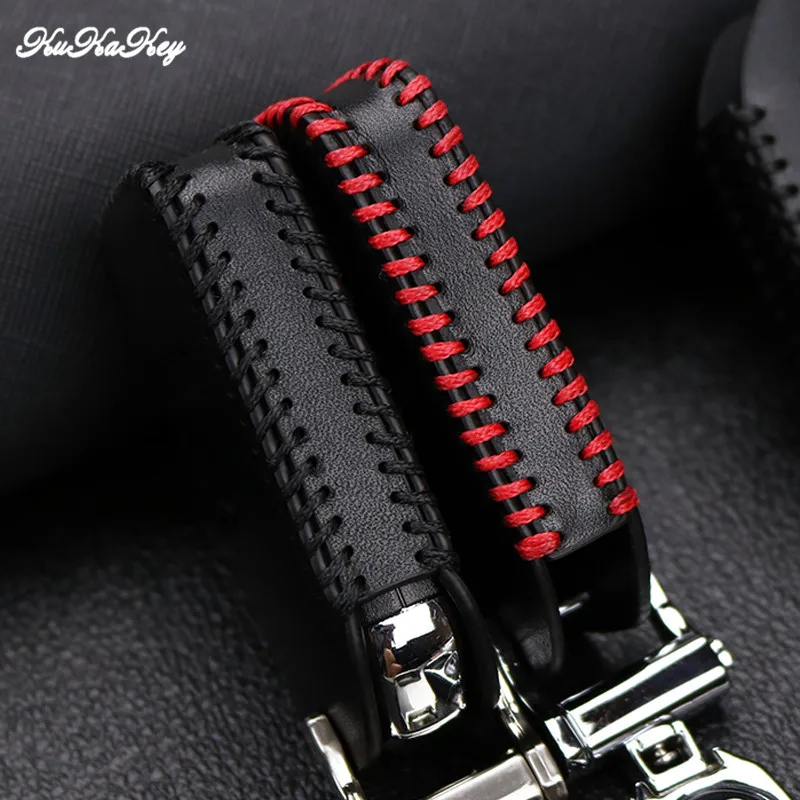 Кожаный чехол для автомобильного ключа 2015 2016 2017 Honda Civic Crv Crad V Accord Pilot защитные