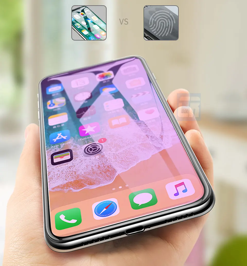 Защитное стекло на светильник синего цвета для iPhone 11 Pro X XR XS Max 9H закаленное стекло для iPhone 6 6S 7 8 Plus Защитная пленка для экрана
