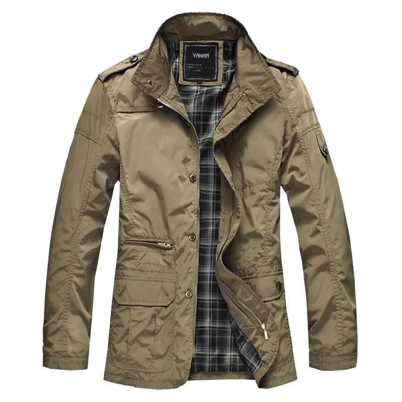 Новое поступление осенне-зимняя мужская верхняя одежда повседневный Тренч с