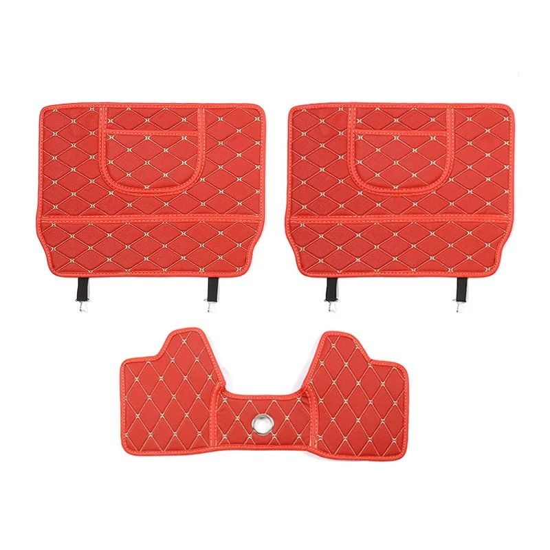 3 шт. Кожаный Автомобильный Брелок с заднего сиденья Противоскользящий Мат Pad