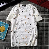 Большие размеры 5XL 6XL 7XL 8XL 9XL 10XL мужская летняя футболка с круглым вырезом одежда 5-4