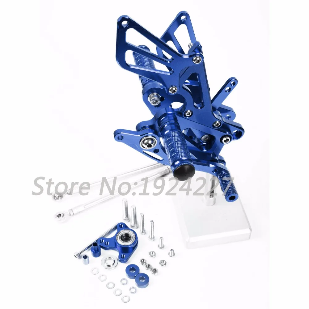 8 видов цветов CNC Rearsets для Honda CBR600RR CBR 600RR 2007 2016 задний комплект мото регулируемые