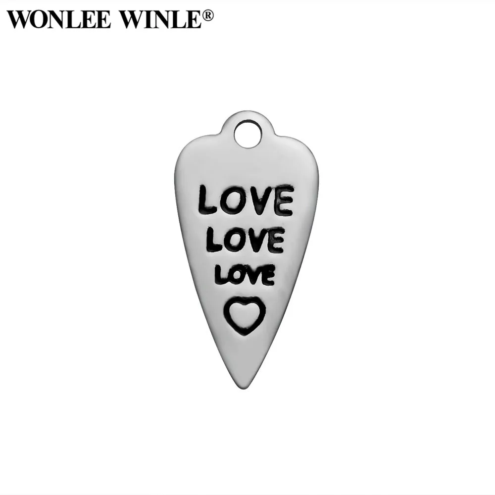 Wonlee Winle DIY 316l из нержавеющей стали 3 привлекательные подвески в виде сердечек для