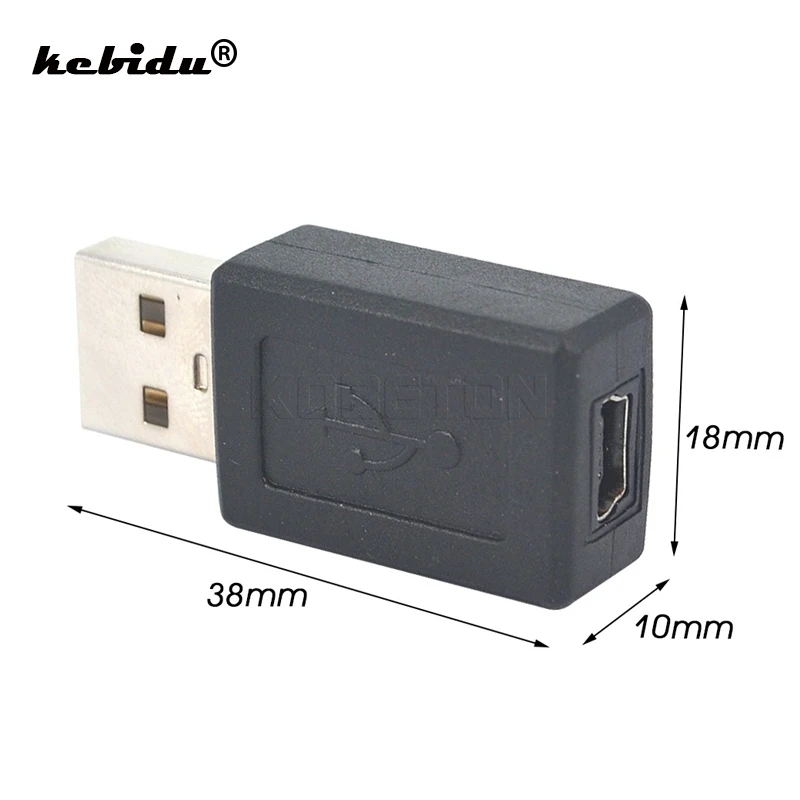 Переходник kebidu USB 2 0 A папа мини Тип B мама M/F оптовая продажа|Кабели передачи