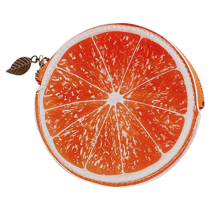 

Кошелек для монет из искусственной кожи с милым рисунком в виде фруктов, высококачественный медный кошелек на молнии для мобильного телефо...