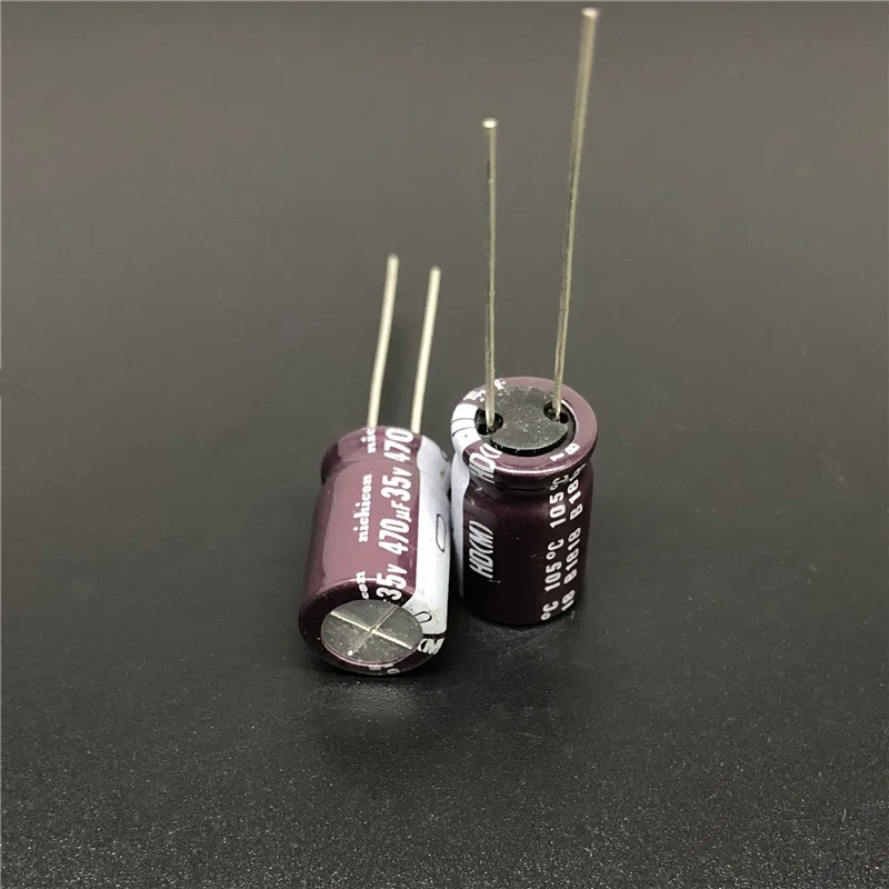 10 шт./100 шт. 470 мкФ 35В NICHICON HD серии 10x16 мм супер низкое сопротивление 35V470uF Алюминий электролитический конденсатор с алюминиевой крышкой