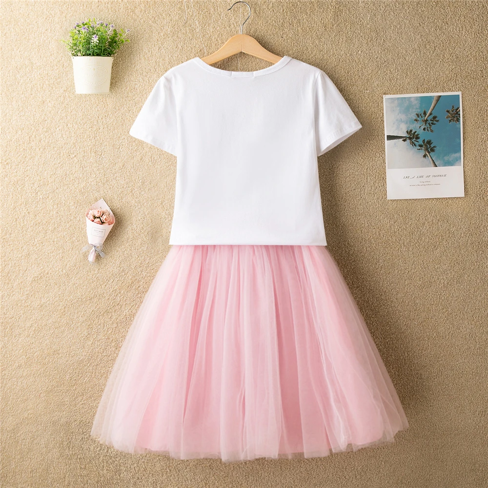 Повседневная одежда для девочек-подростков новые летние комплекты детей